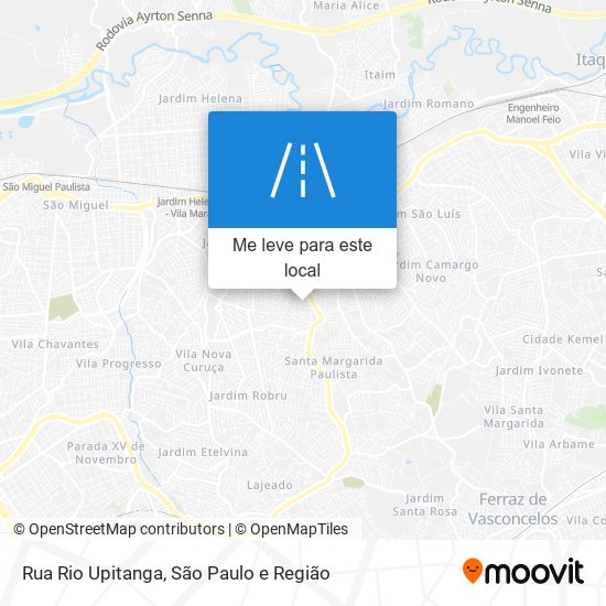 Rua Rio Upitanga mapa