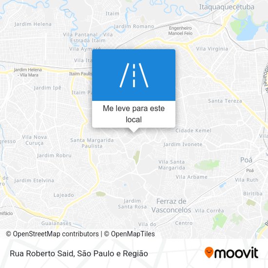 Rua Roberto Said mapa
