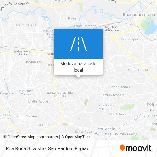 Rua Rosa Silvestre mapa