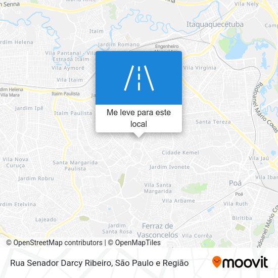Rua Senador Darcy Ribeiro mapa