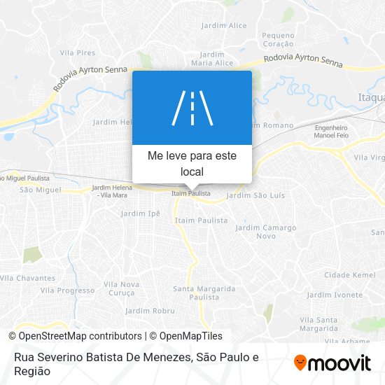 Rua Severino Batista De Menezes mapa