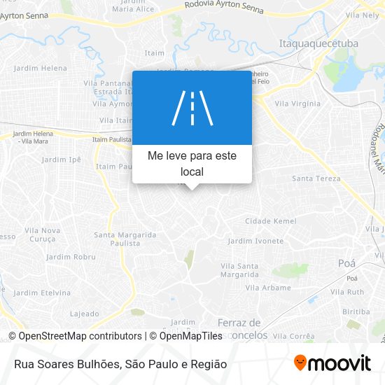 Rua Soares Bulhões mapa