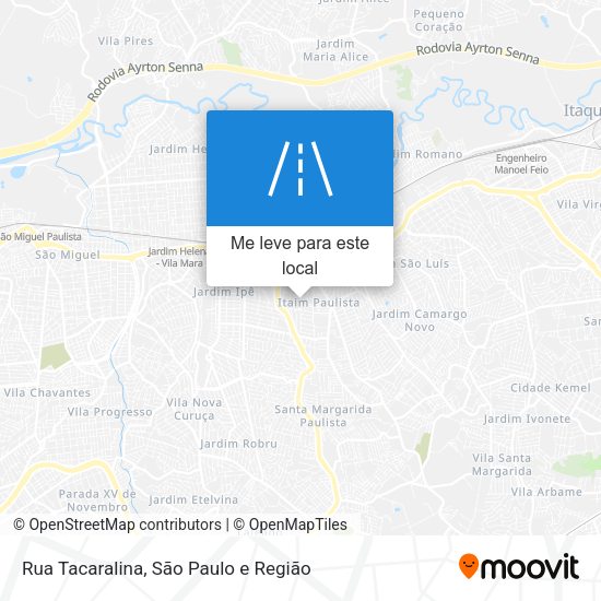 Rua Tacaralina mapa
