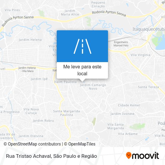 Rua Tristao Achaval mapa