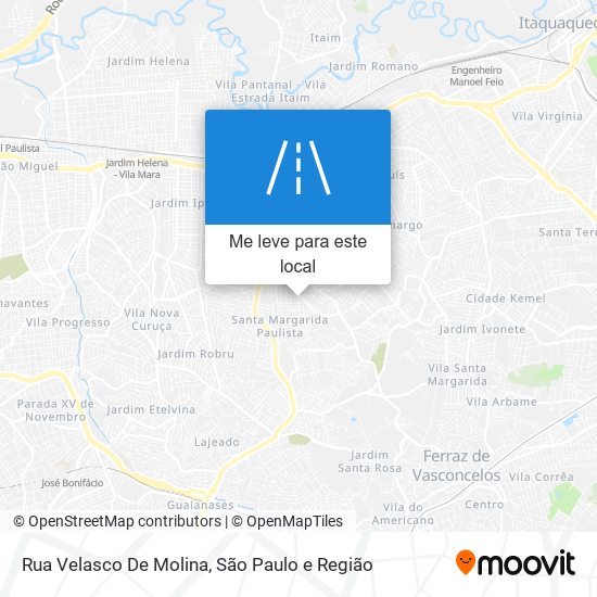 Rua Velasco De Molina mapa