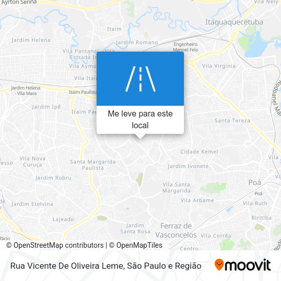 Rua Vicente De Oliveira Leme mapa