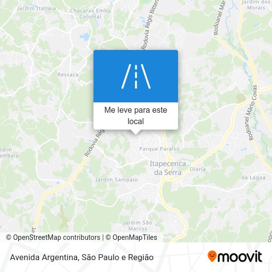 Avenida Argentina mapa