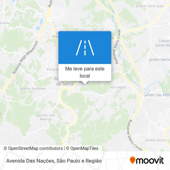 Avenida Das Nações mapa