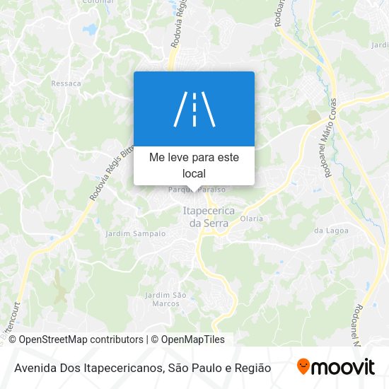 Avenida Dos Itapecericanos mapa
