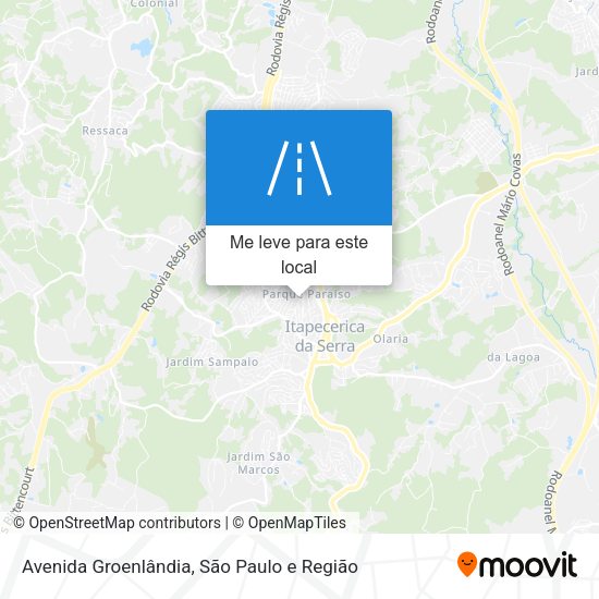 Avenida Groenlândia mapa