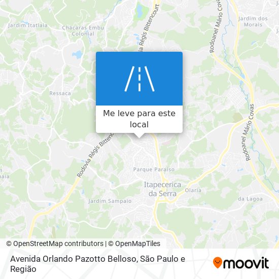 Avenida Orlando Pazotto Belloso mapa