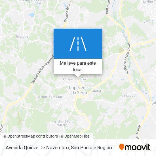 Avenida Quinze De Novembro mapa