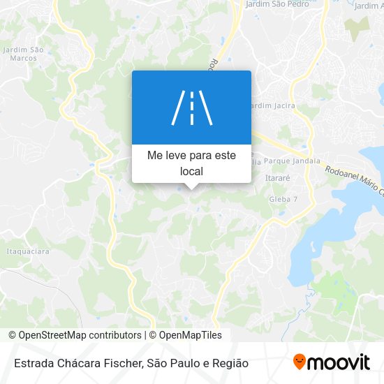 Estrada Chácara Fischer mapa