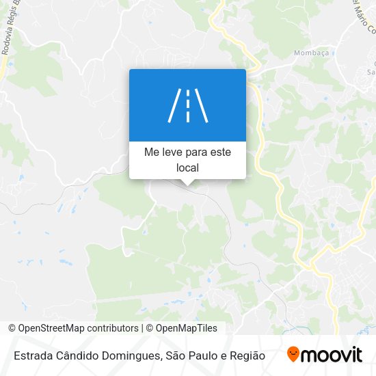 Estrada Cândido Domingues mapa