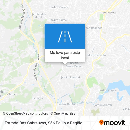 Estrada Das Cabreúvas mapa