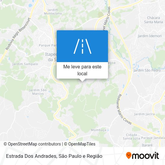 Estrada Dos Andrades mapa