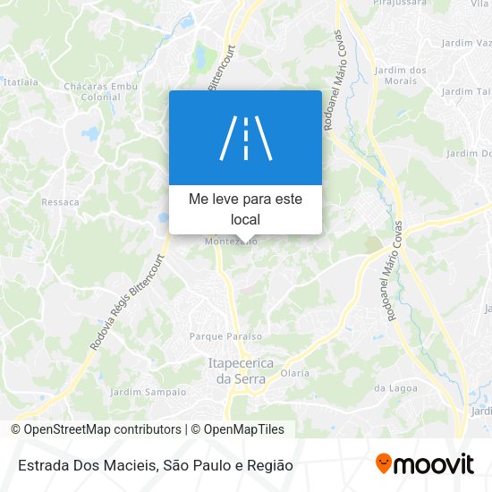 Estrada Dos Macieis mapa