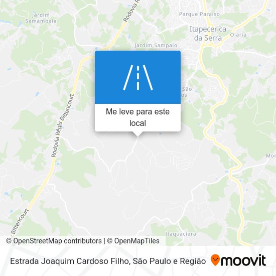 Estrada Joaquim Cardoso Filho mapa