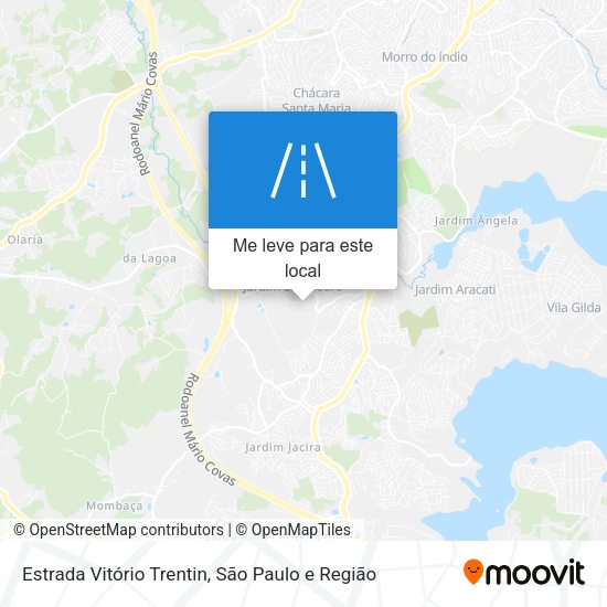Estrada Vitório Trentin mapa