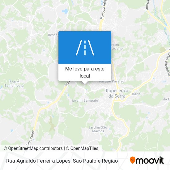 Rua Agnaldo Ferreira Lopes mapa
