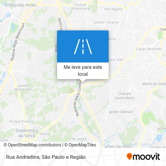 Rua Andradina mapa