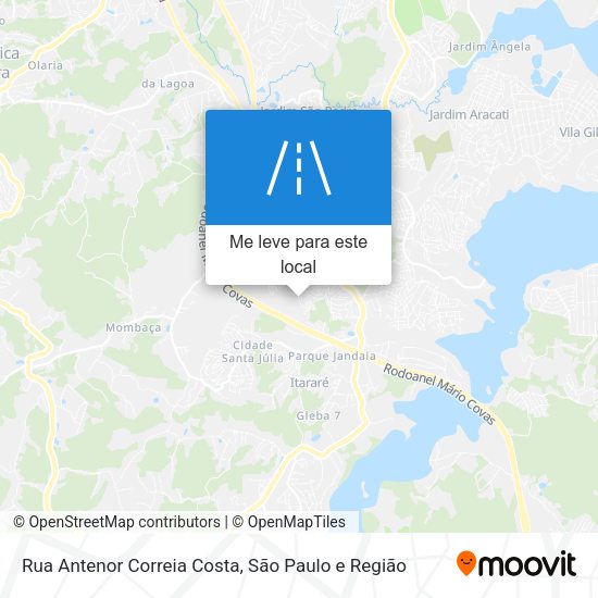 Rua Antenor Correia Costa mapa