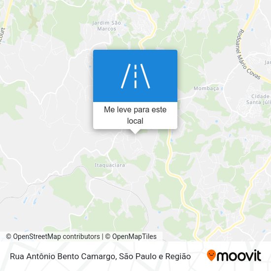 Rua Antônio Bento Camargo mapa