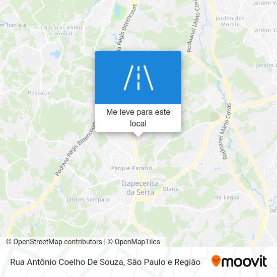 Rua Antônio Coelho De Souza mapa