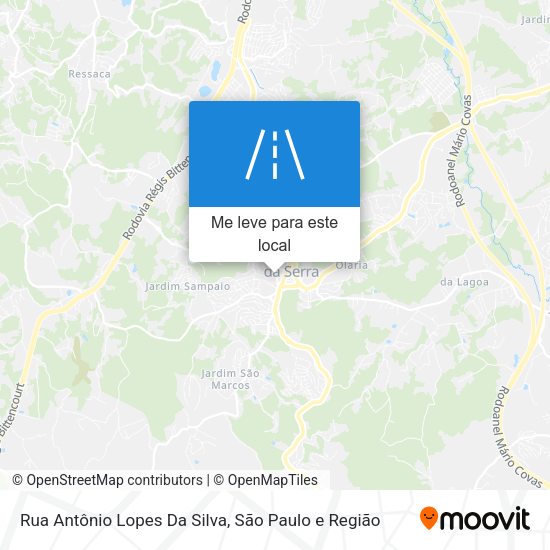 Rua Antônio Lopes Da Silva mapa