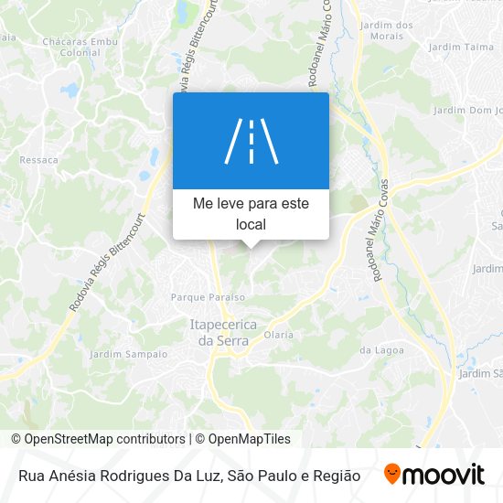 Rua Anésia Rodrigues Da Luz mapa