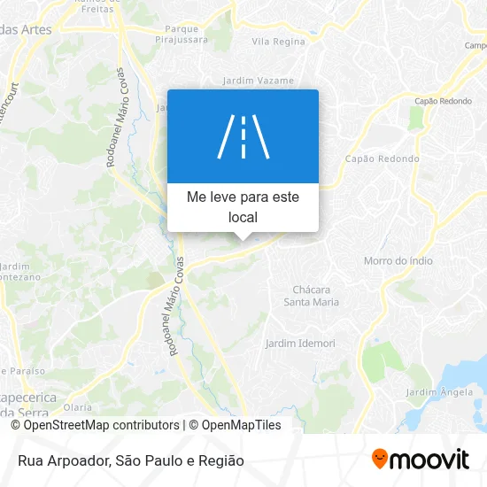 Rua Arpoador mapa