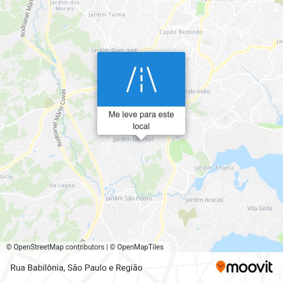 Rua Babilônia mapa