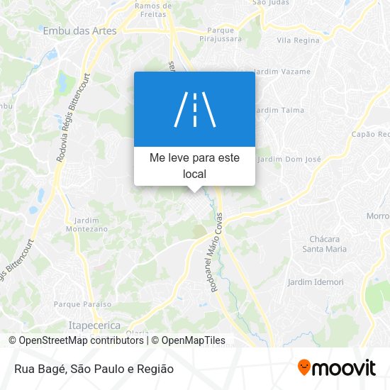 Rua Bagé mapa