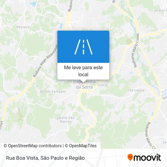 Rua Boa Vista mapa