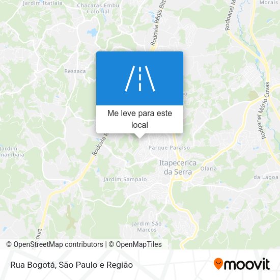 Rua Bogotá mapa