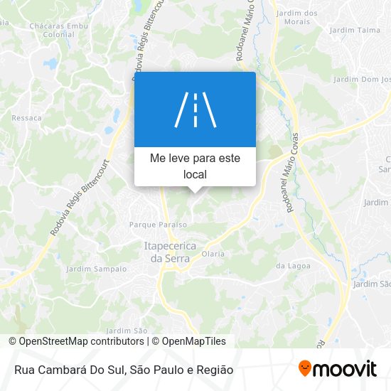 Rua Cambará Do Sul mapa