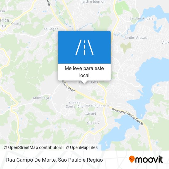 Rua Campo De Marte mapa