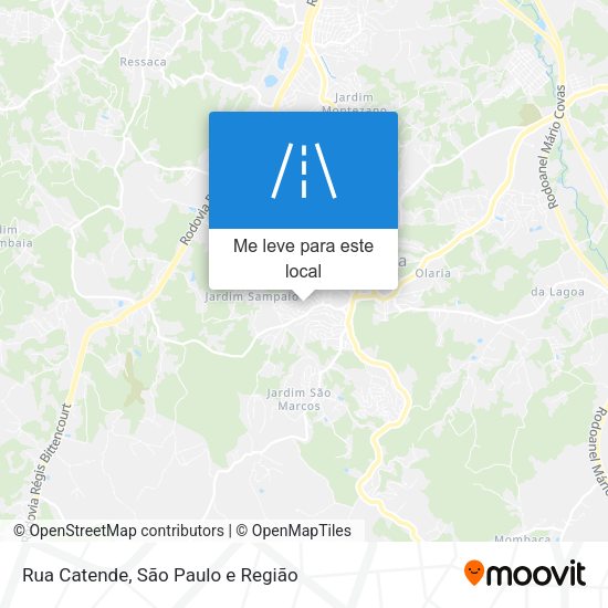 Rua Catende mapa