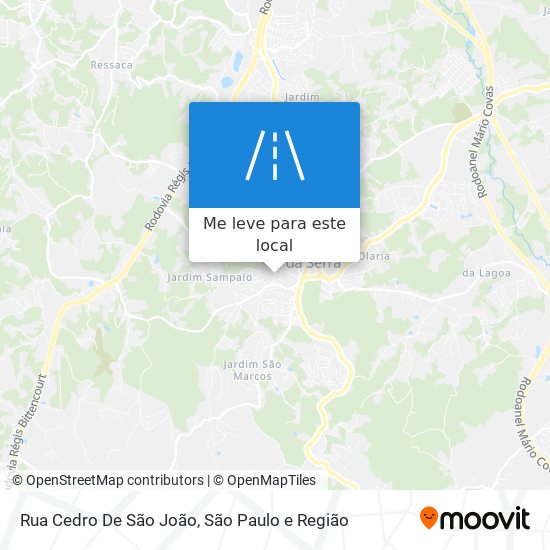 Rua Cedro De São João mapa