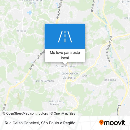 Rua Celso Capelosi mapa