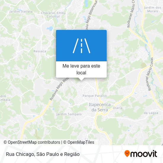 Rua Chicago mapa