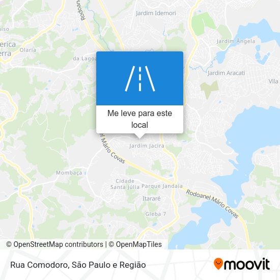 Rua Comodoro mapa