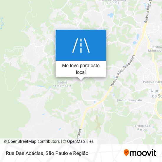 Rua Das Acácias mapa