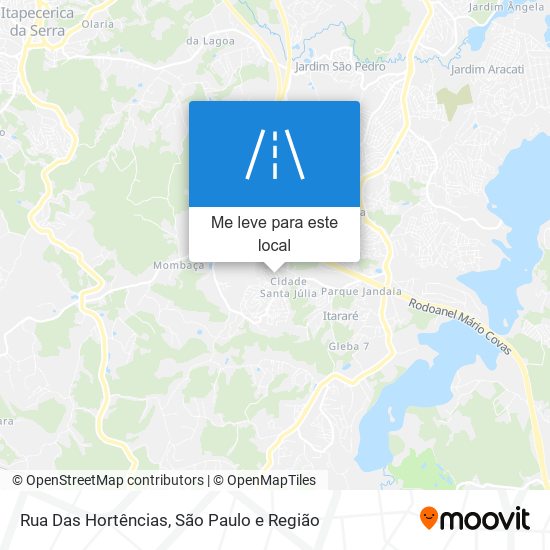 Rua Das Hortências mapa