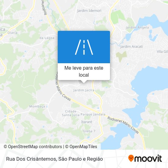 Rua Dos Crisântemos mapa
