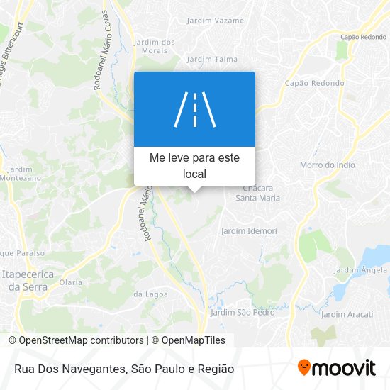Rua Dos Navegantes mapa