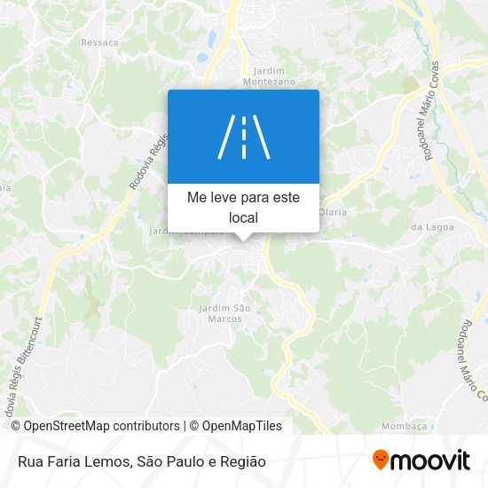 Rua Faria Lemos mapa