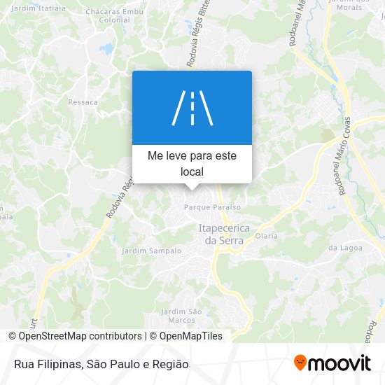Rua Filipinas mapa