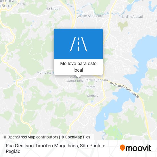 Rua Genilson Timóteo Magalhães mapa