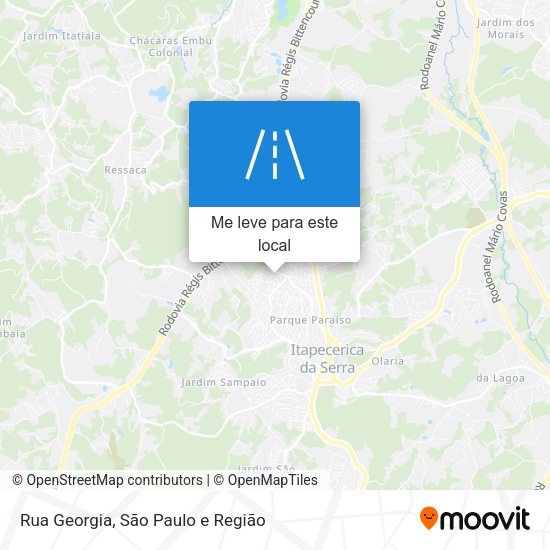 Rua Georgia mapa